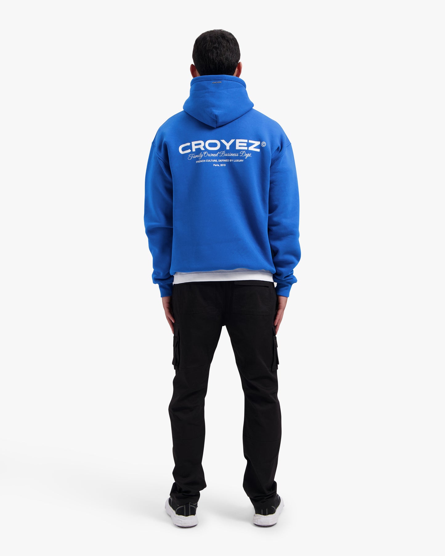 CROYEZ FAMILY OWNED BUSINESS HOODIE - ROYAL BLUE