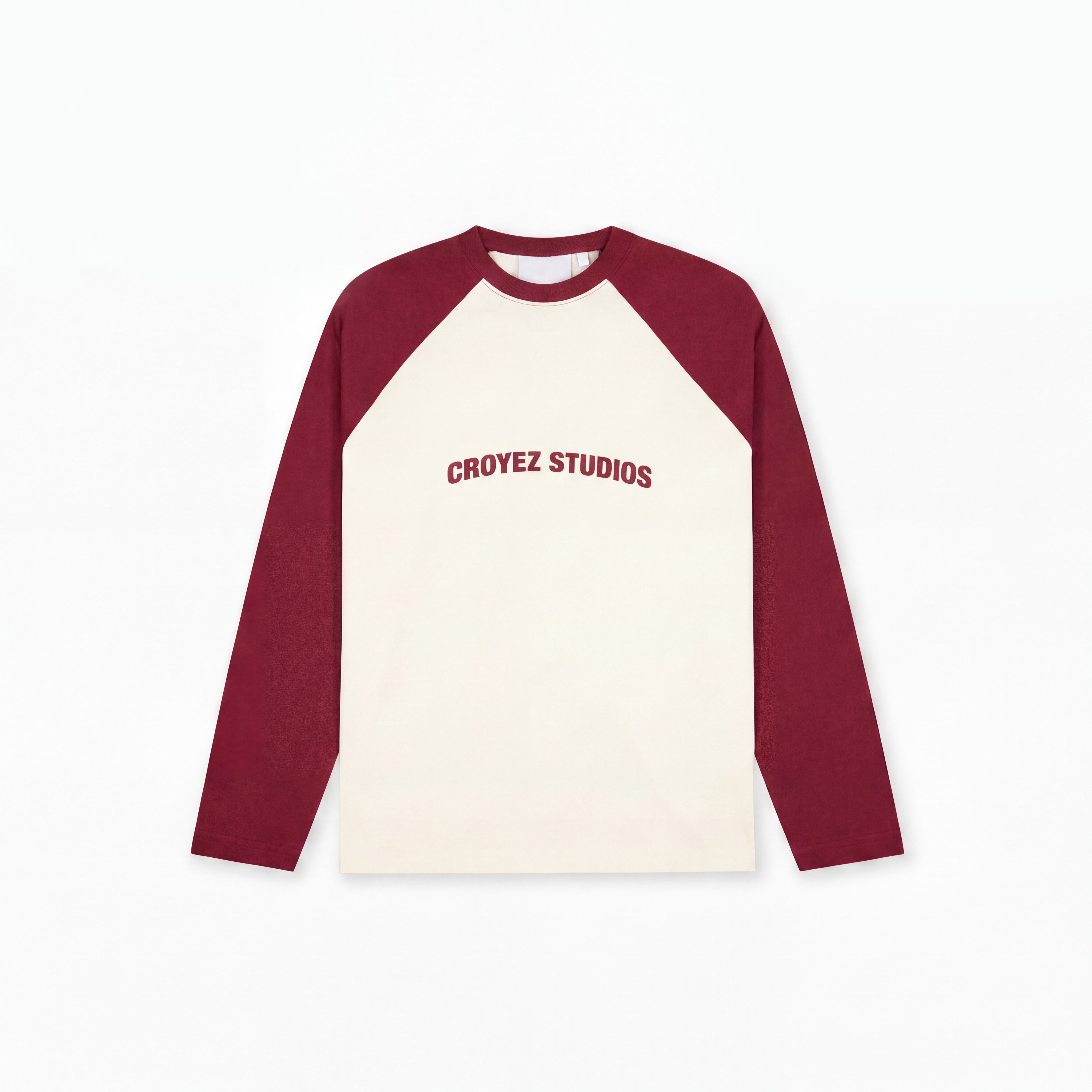  Croyez Two Tone Longsleeve | Off-White/Cherry