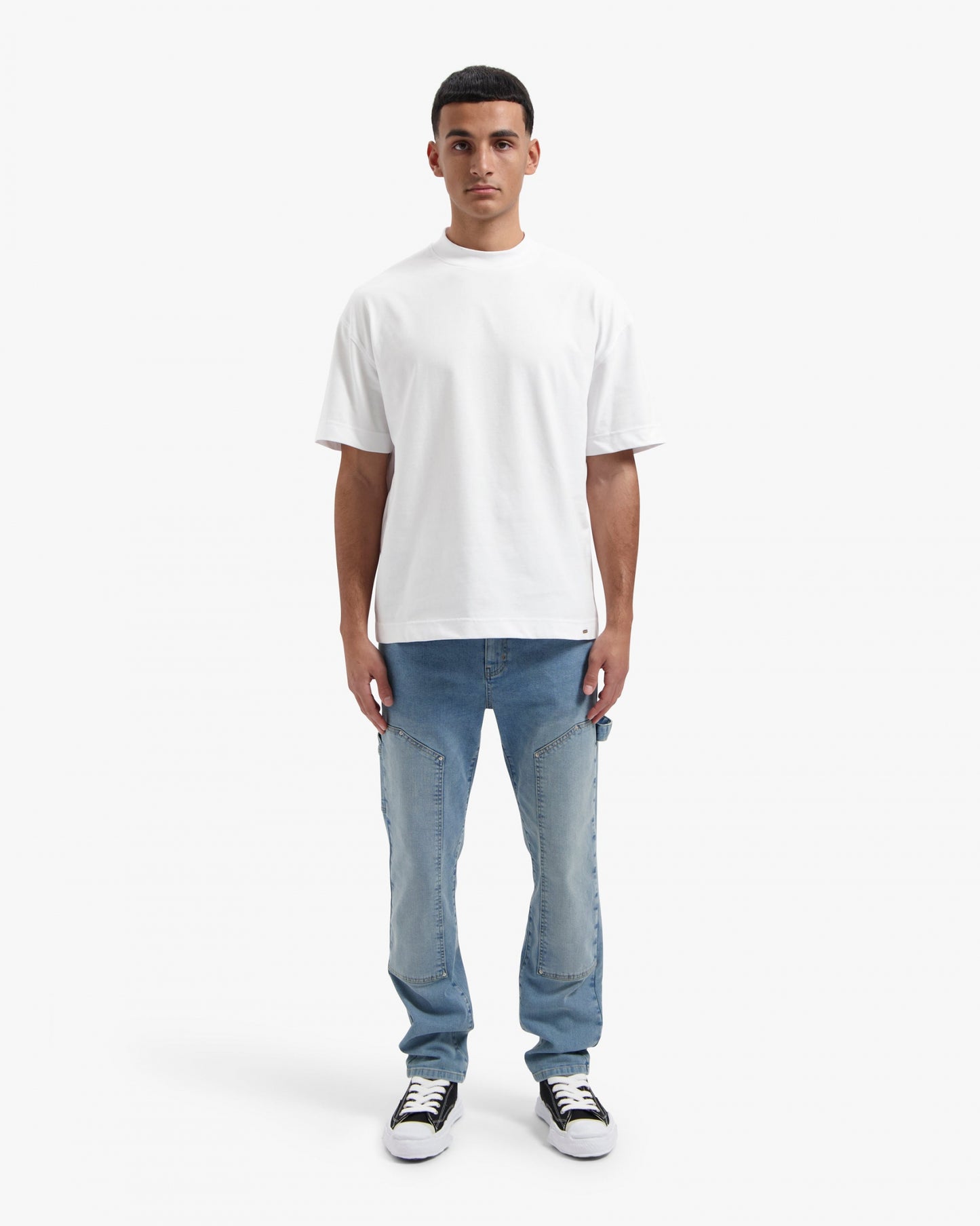 CROYEZ OVERSIZED FUNDAMENTAL T-SHIRT - WHITE