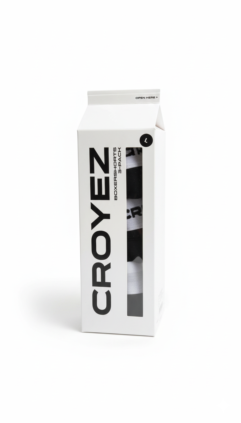 CROYEZ LOGO BOXER 3-PACK | BLACK/WHITE