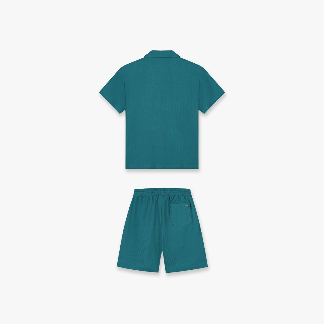 Croyez Plisse Set | Dark Teal