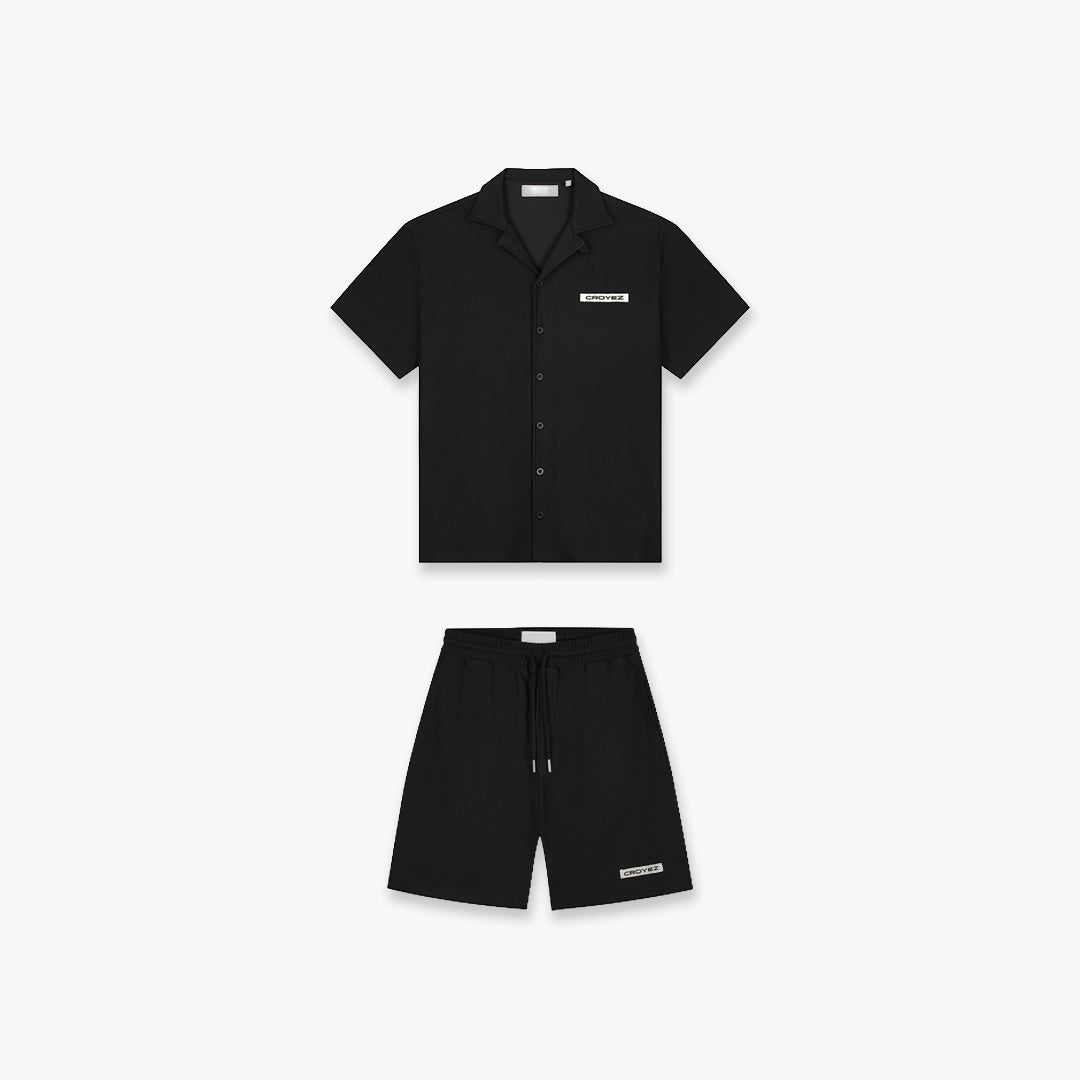 Croyez Plisse Set | Black
