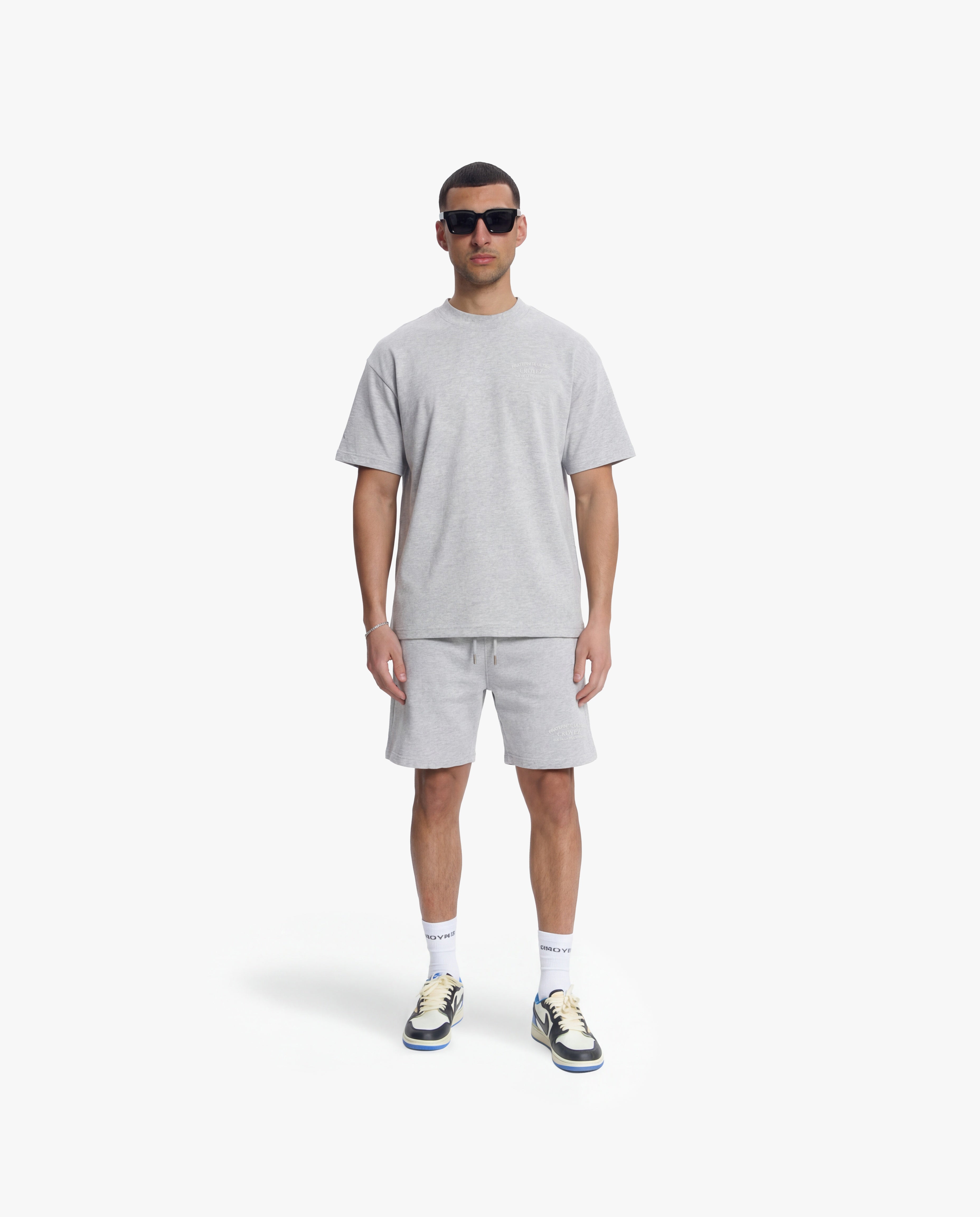 Croyez Original Fraternite T-Shirt | Grey Melange