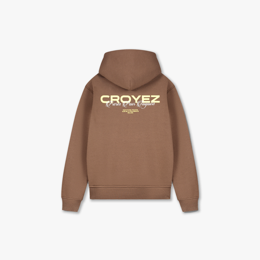 Croyez Frères Hoodie | Brown