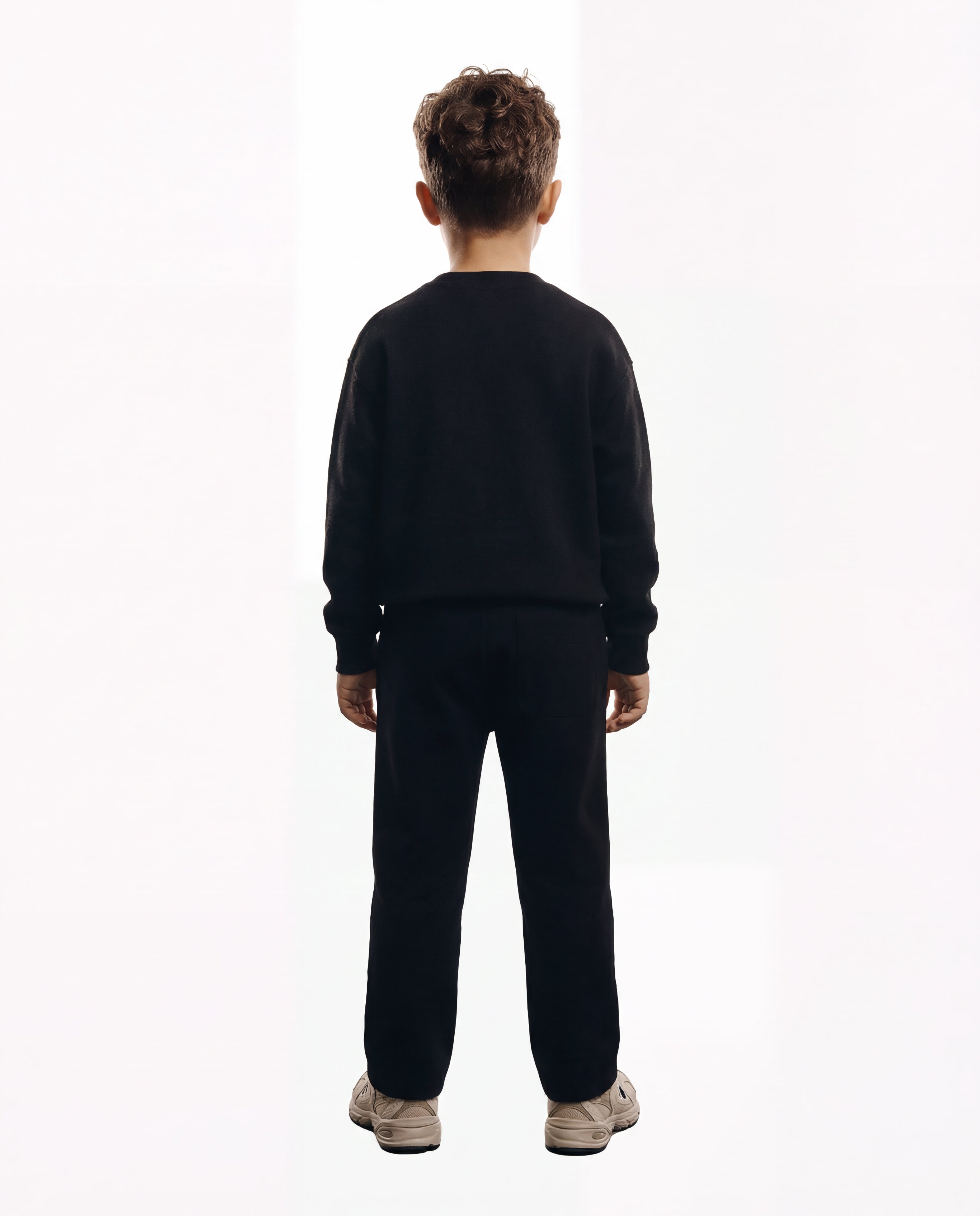 CROYEZ MINI ESSENCE KNIT STRAIGHT PANTS | BLACK