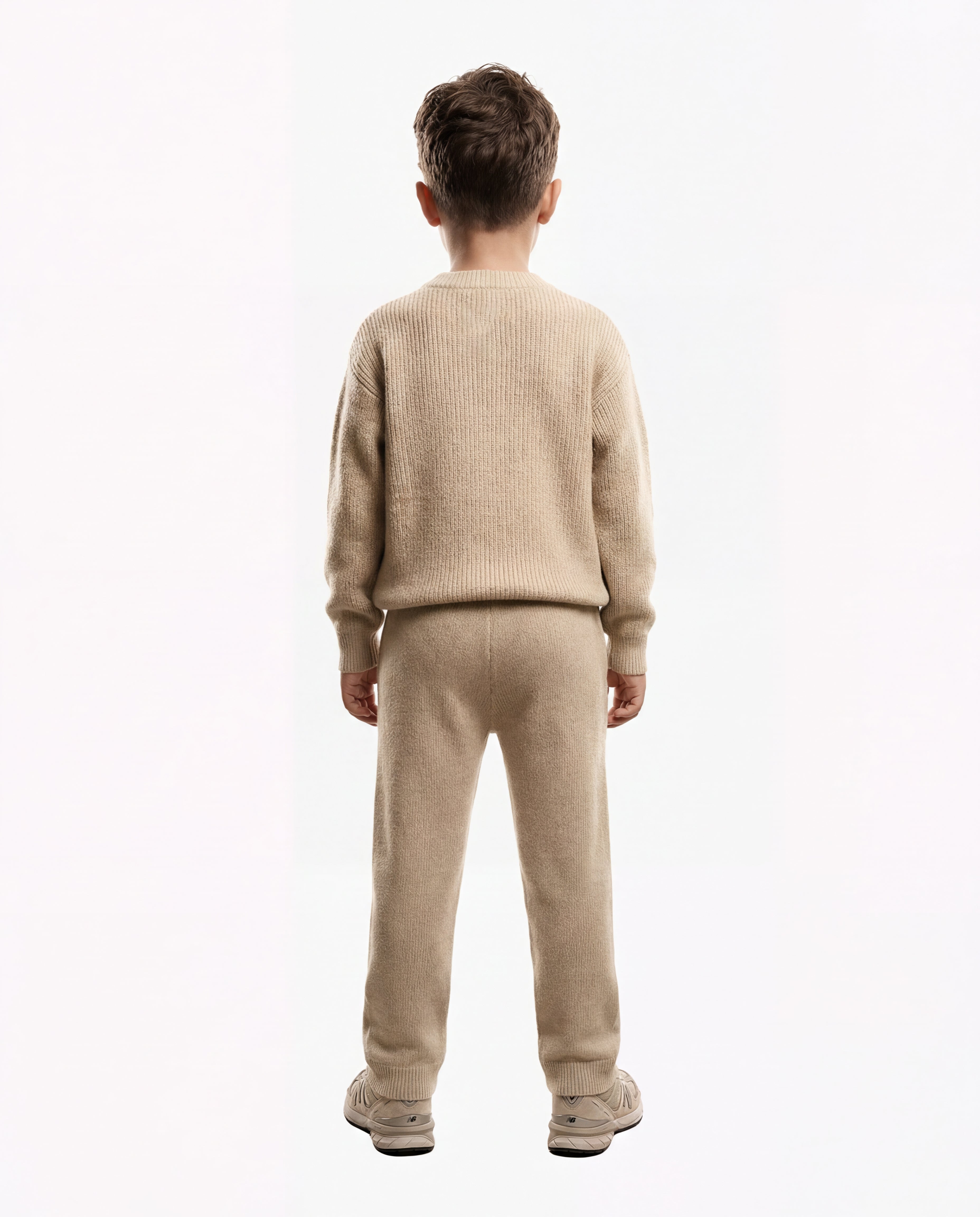 CROYEZ MINI ESSENCE KNIT STRAIGHT PANTS | SAND