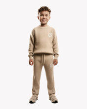 CROYEZ MINI ESSENCE KNIT STRAIGHT PANTS | SAND
