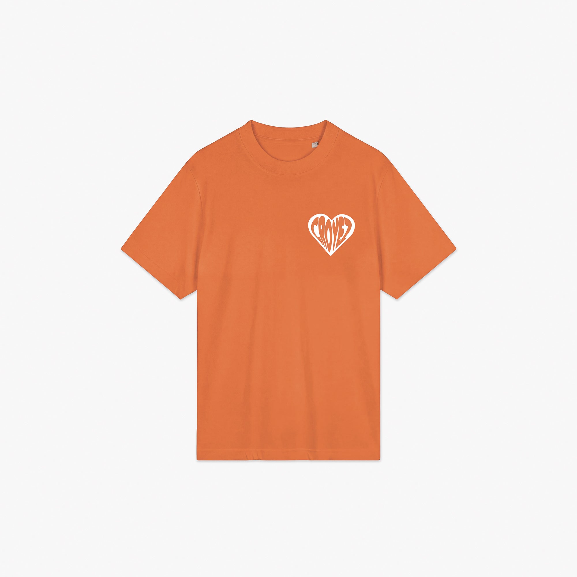  Croyez Puffed Heart T-Shirt | Orange