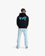 Croyez Botanique Zip Hoodie | Black/Dark Teal