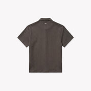 Croyez Initial Waffle Shirt | Washed Brown