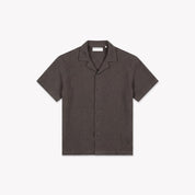 Croyez Initial Waffle Shirt | Washed Brown