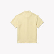 Croyez Initial Waffle Shirt | Butter Yellow