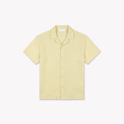Croyez Initial Waffle Shirt | Butter Yellow