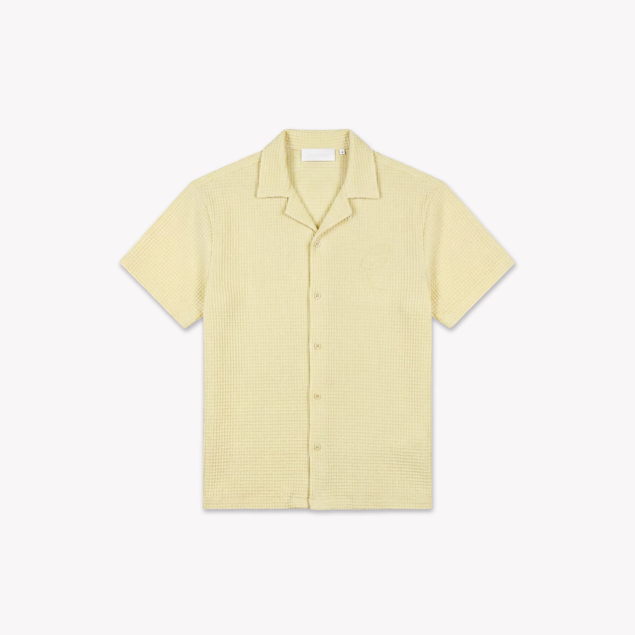 Initial_Waffle_Shirt_Yellow_front_c06d896a-2c20-4cdd-bc9a-92e82264170f.jpg