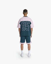 Croyez Jersey Sport T-Shirt | Dark Teal/Pink