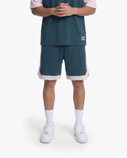 Croyez Jersey Sport Shorts | Dark Teal/Pink