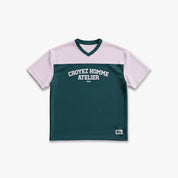 Croyez Jersey Sport T-Shirt | Dark Teal/Pink