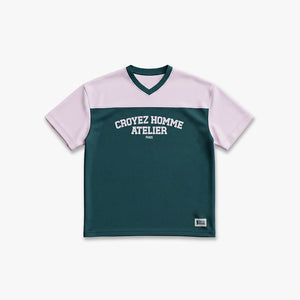 Croyez Jersey Sport T-Shirt | Dark Teal/Pink