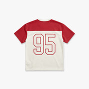 Croyez Jersey Sport T-Shirt | Off-White/Red
