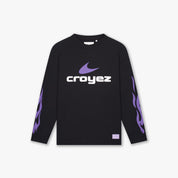 Croyez X Joy X Flow Longsleeve T-Shirt | Black/Purple