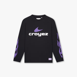Croyez X Joy X Flow Longsleeve T-Shirt | Black/Purple