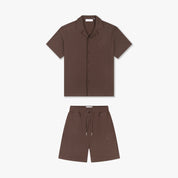 Croyez Ribbed Set | Brown