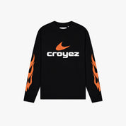 Croyez Service Dept Longsleeve | Black/Orange