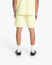 Croyez Initial Flower Shorts | Butter Yellow