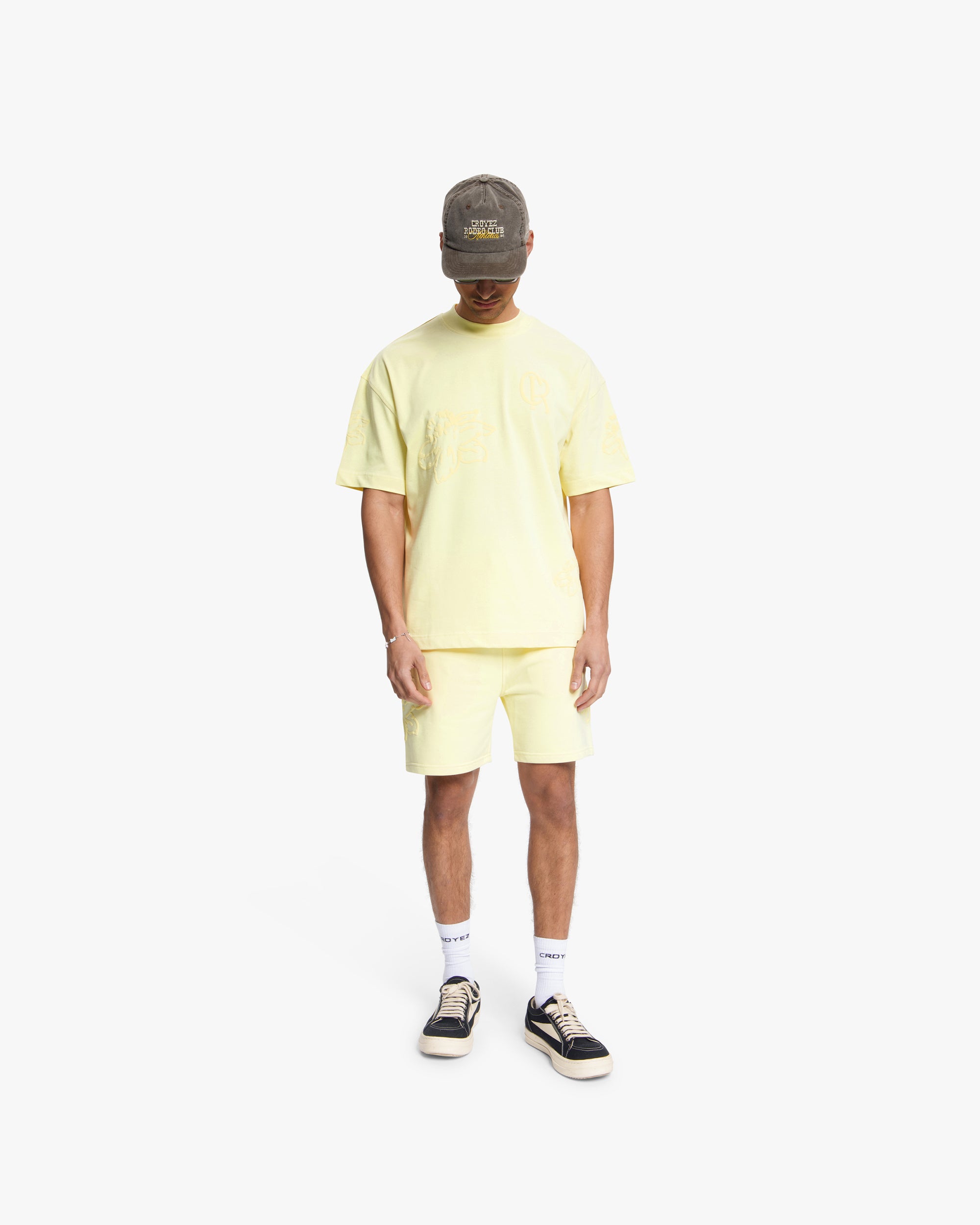 Croyez Initial Flower T-Shirt | Butter Yellow