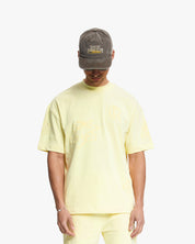 Croyez Initial Flower T-Shirt | Butter Yellow