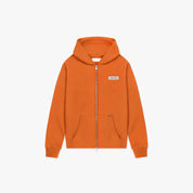 Croyez Etiquette Zip Hoodie | Orange