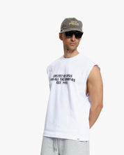 Croyez Winners Sleeveless T-Shirt | White