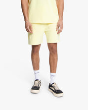 Croyez Initial Flower Shorts | Butter Yellow