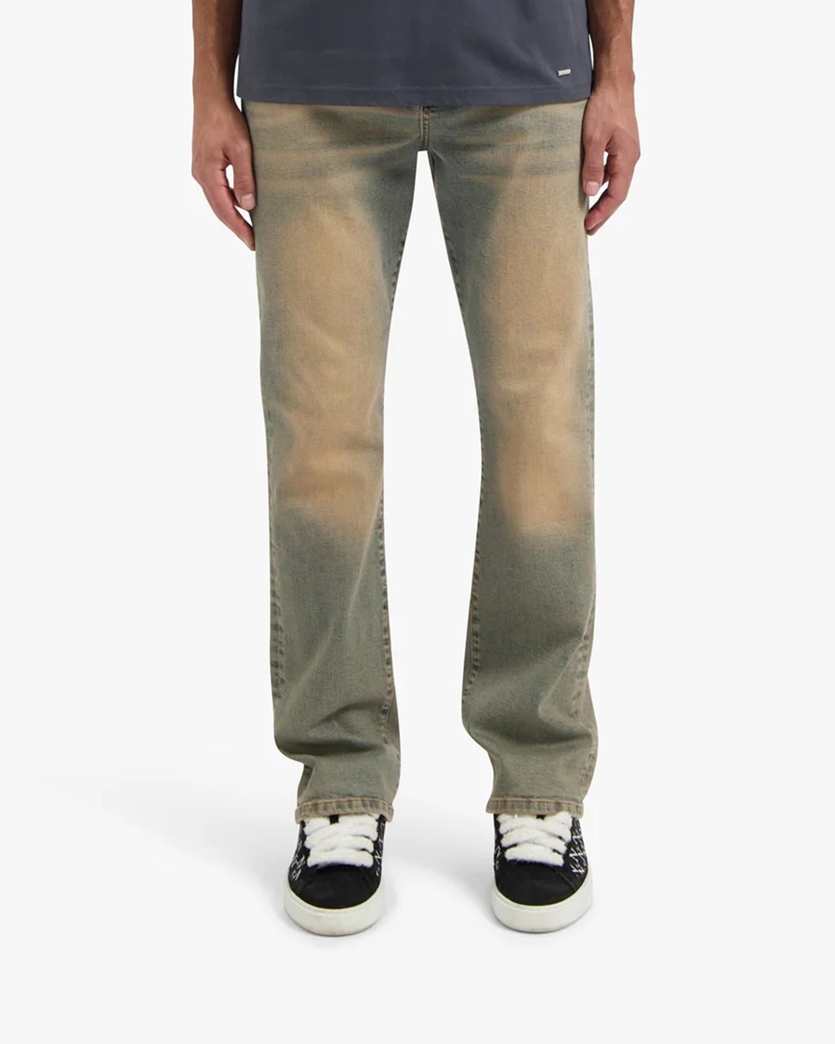 CROYEZ SAND WASHED STRAIGHT LEG DENIM | LIGHT BLUE