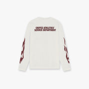 Croyez Service Dept Longsleeve | Off-White/Cherry