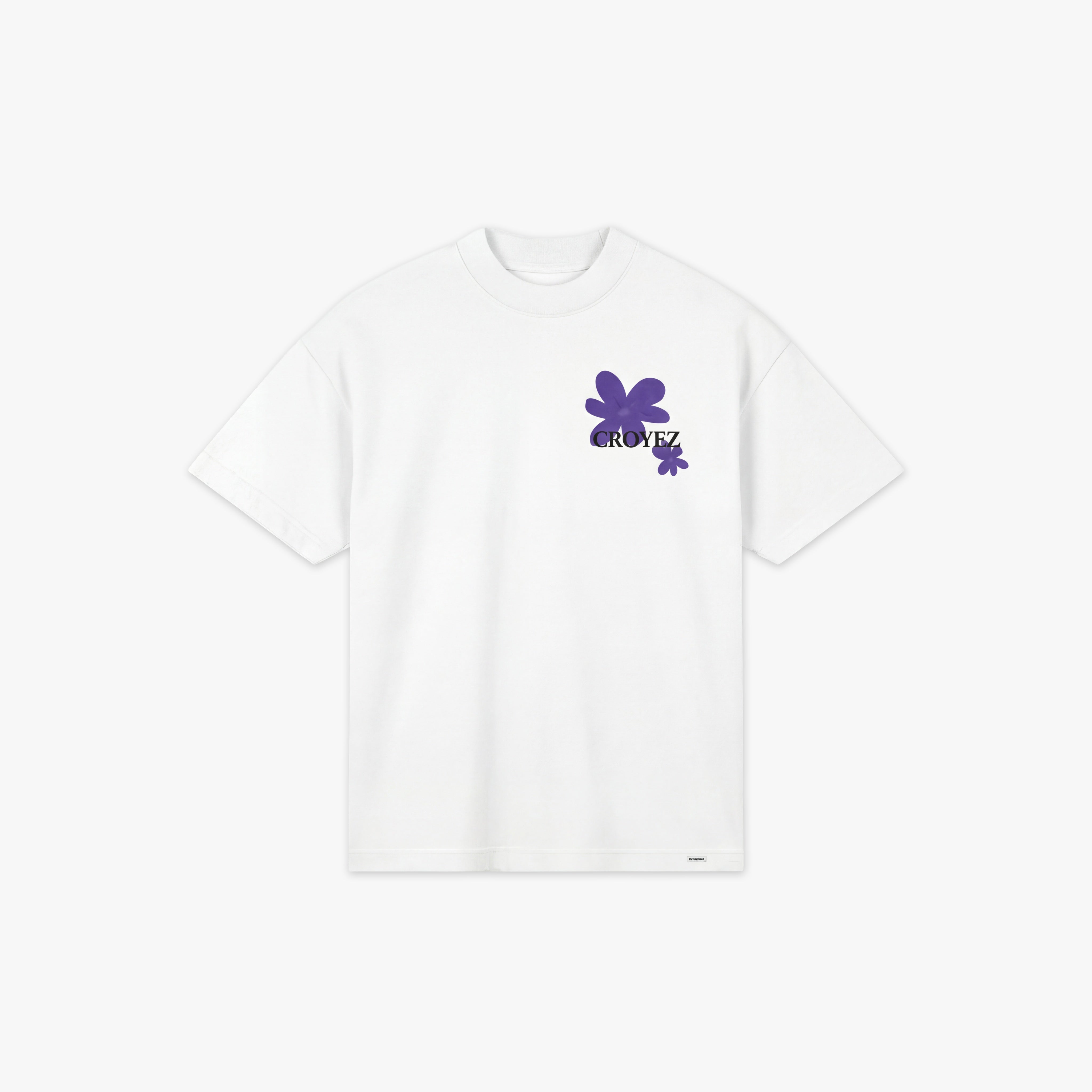  Croyez Botanique T-Shirt | White/Dark Purple