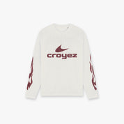 Croyez Service Dept Longsleeve | Off-White/Cherry