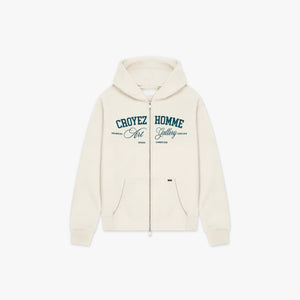 Croyez Art Gallery Zip Hoodie | Off-White