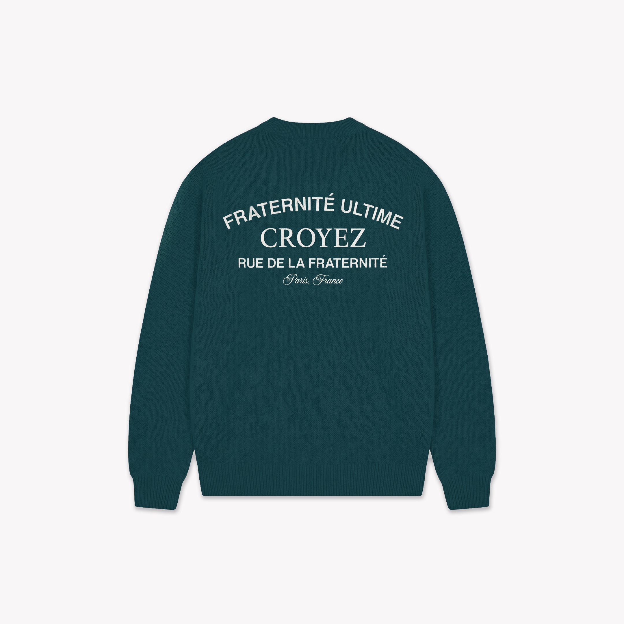 Croyez Original Fraternite Knit Sweater | Dark Teal
