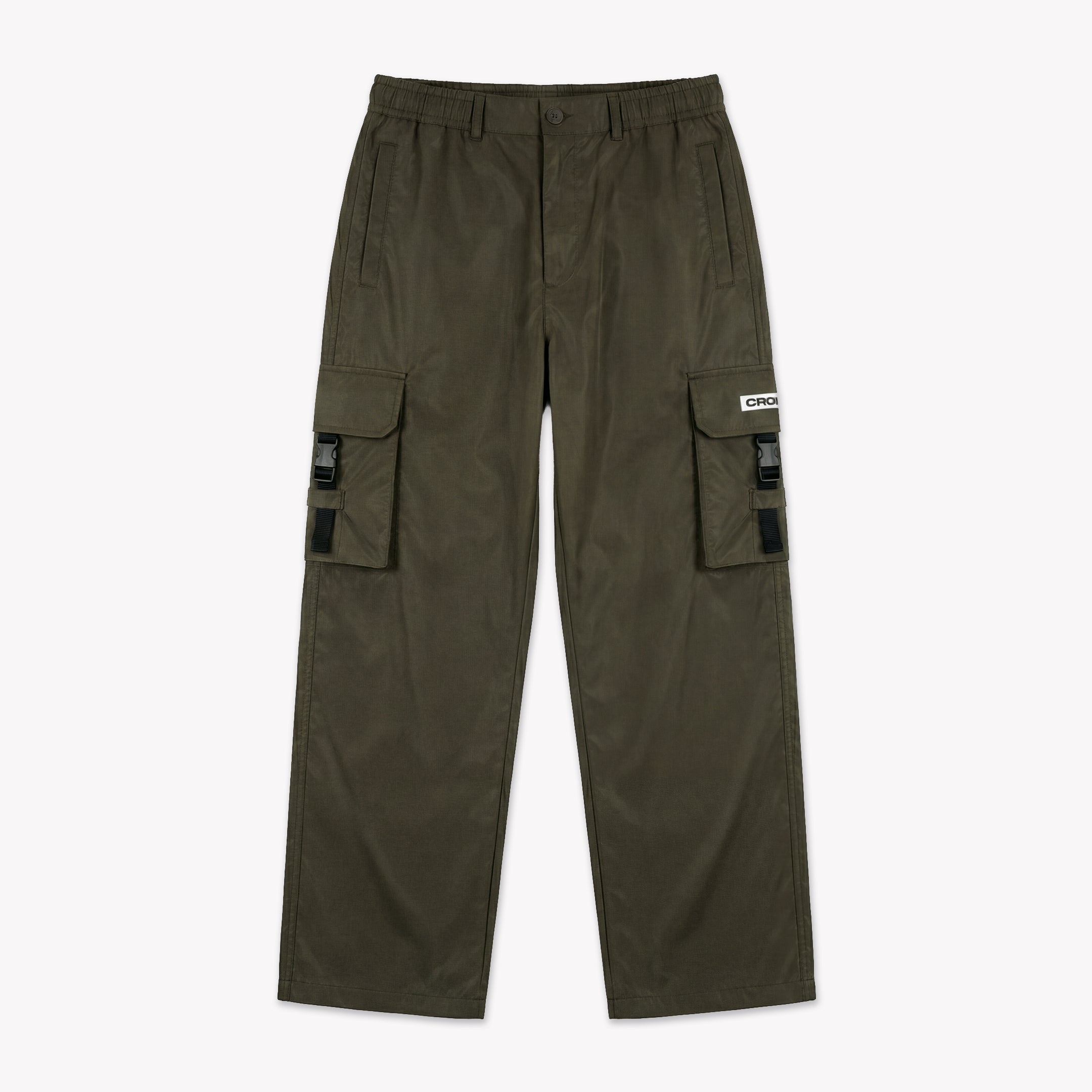  Croyez Etiquette Nylon Pants | Dusty Olive