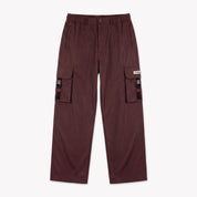 Croyez Etiquette Nylon Pants | Burgundy