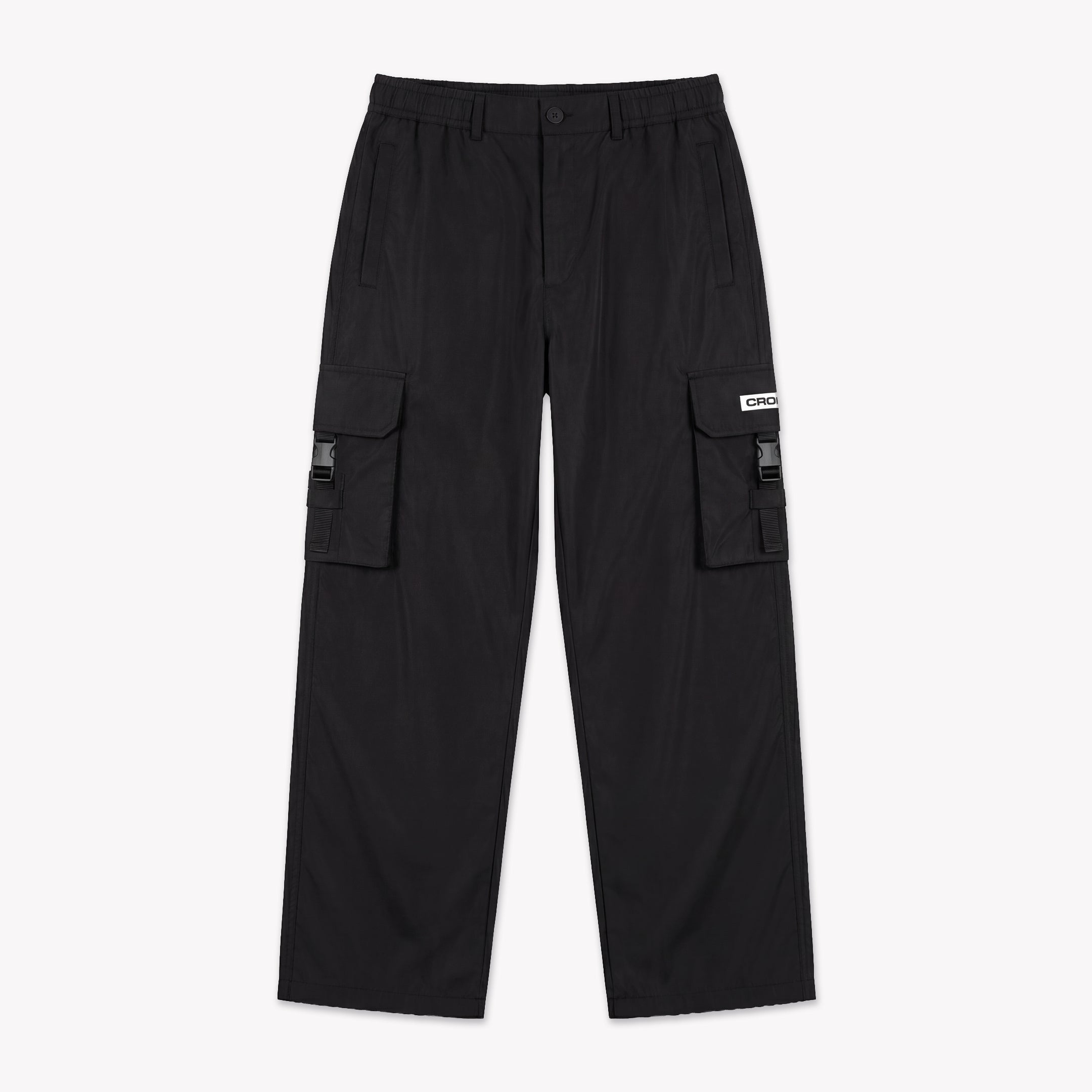  Croyez Etiquette Nylon Pants | Black