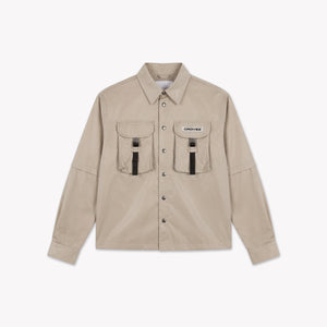 Croyez Etiquette Nylon Jacket | Beige