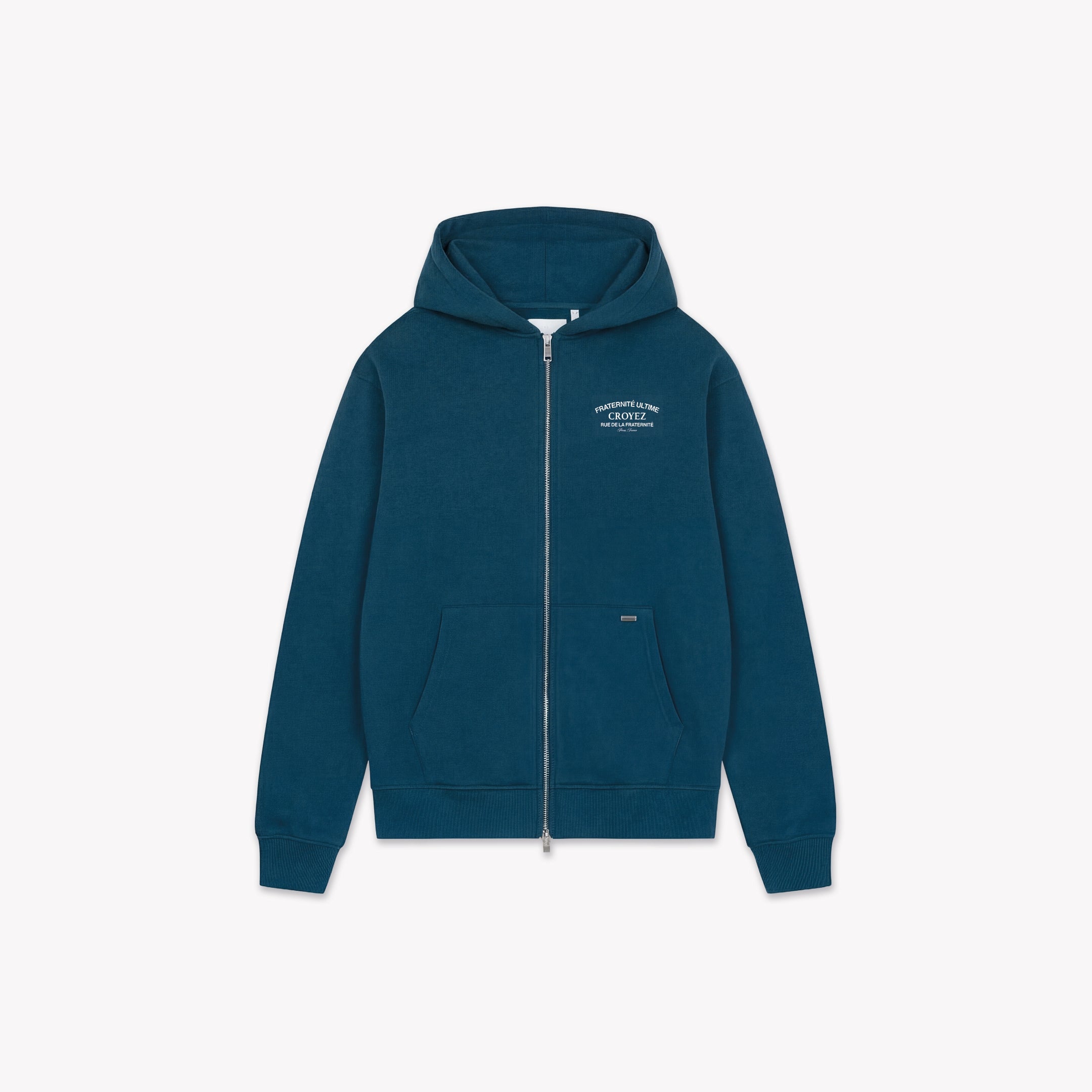 Croyez Original Fraternite Zip Hoodie | Dark Teal