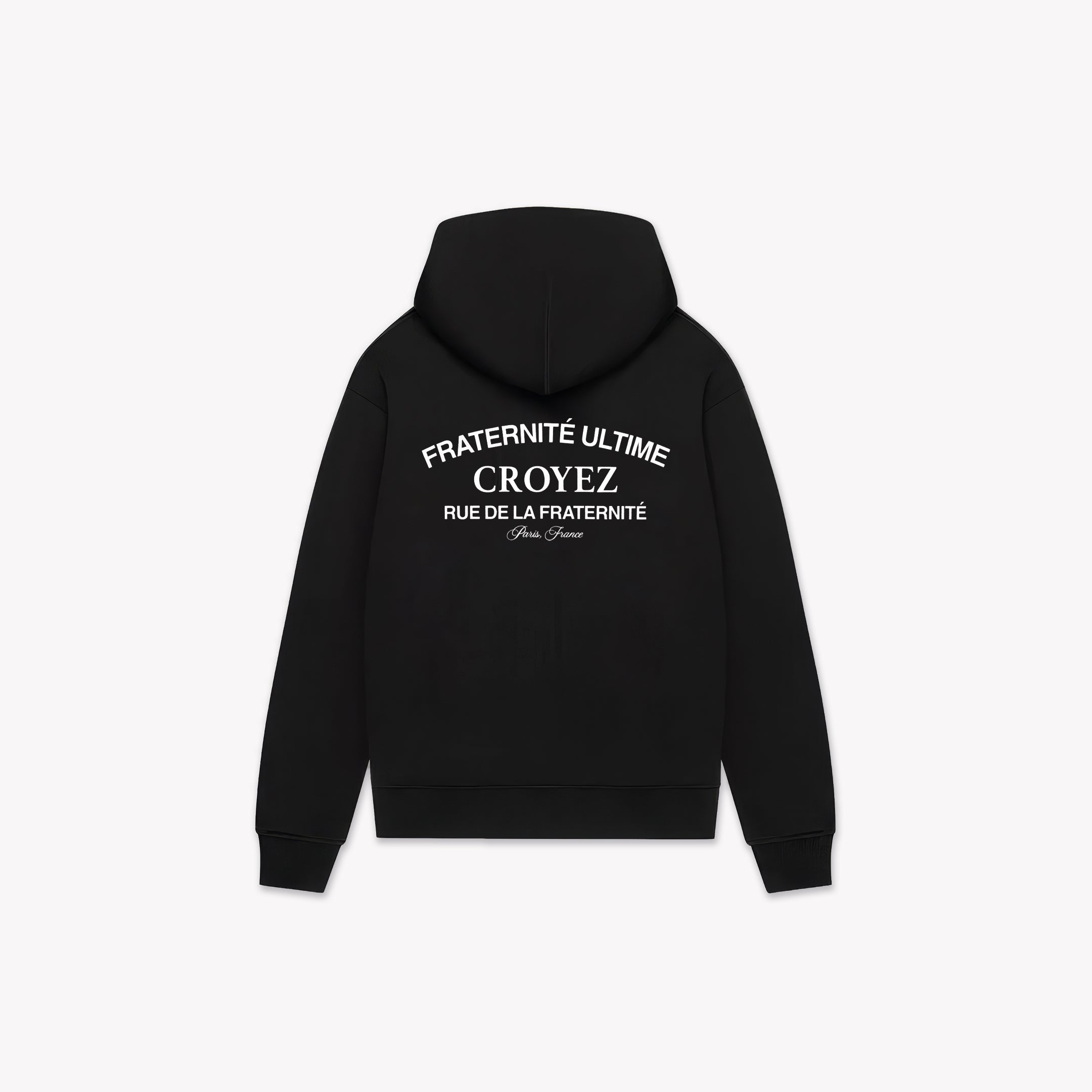 Croyez Original Fraternite Zip Hoodie | Black