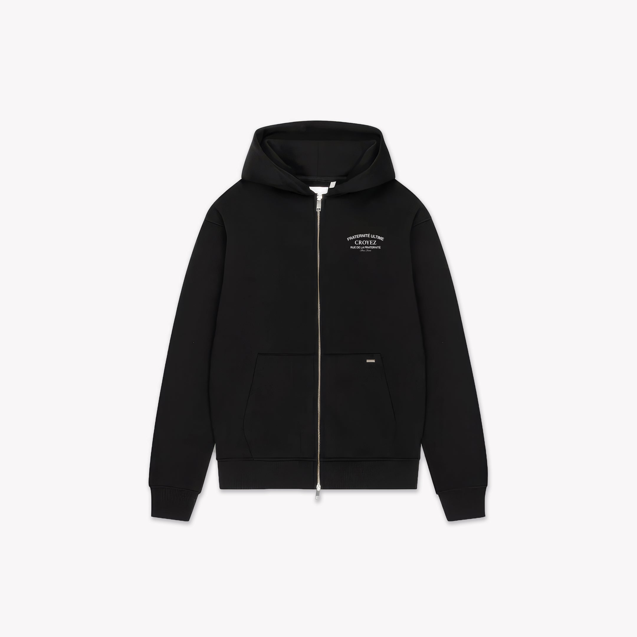 Croyez Original Fraternite Zip Hoodie | Black
