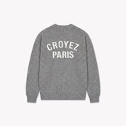 Croyez Paris Knit Sweater | Grey Melange