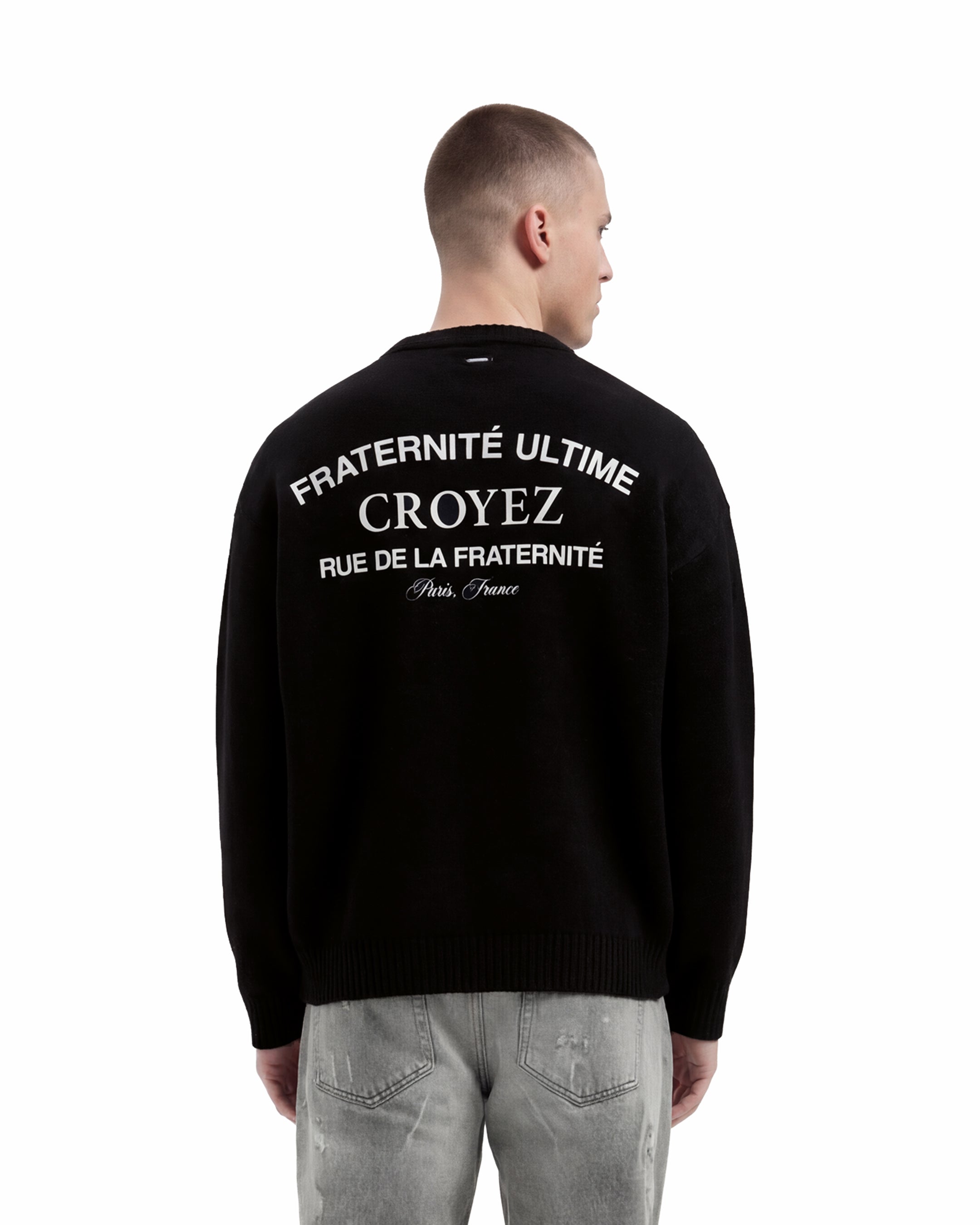 Croyez Original Fraternite Knit Sweater | Black