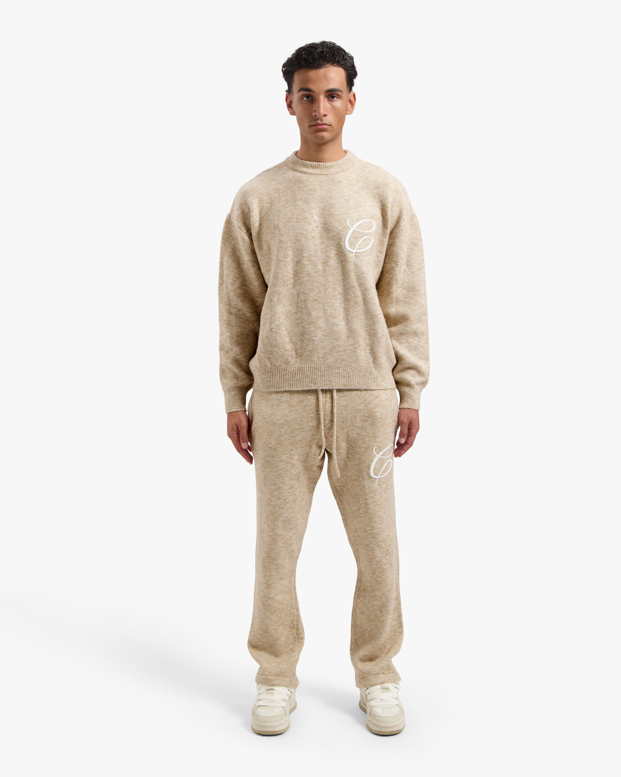 Croyez Essence Knit Tracksuit | Beige