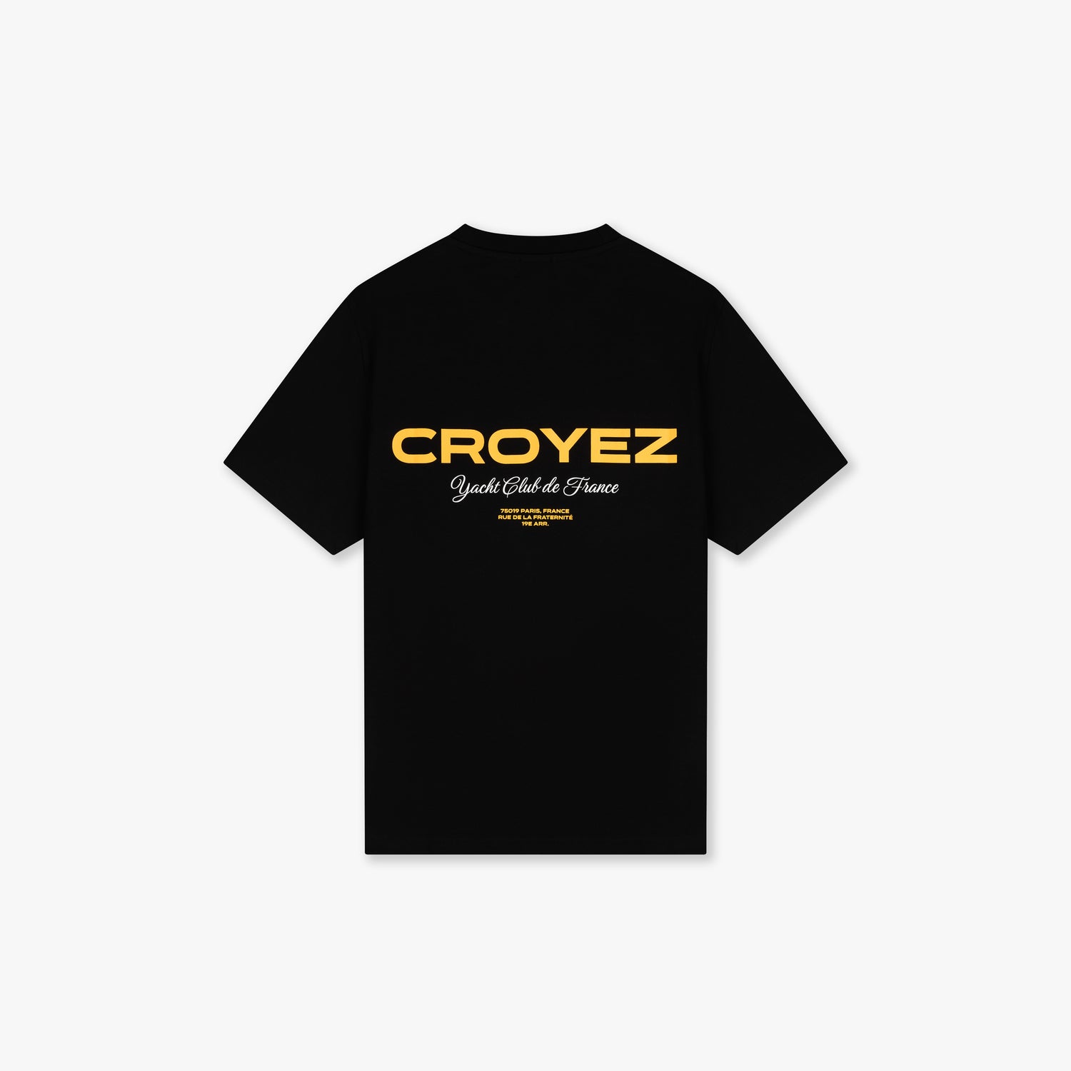 CROYEZ YACHT CLUB T-SHIRT - BLACK/YELLOW